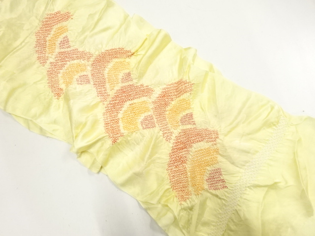 正絹　絞り　帯揚げ